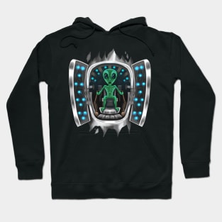 Alien Inside Costume Alien Takes Over Control Halloween Hoodie